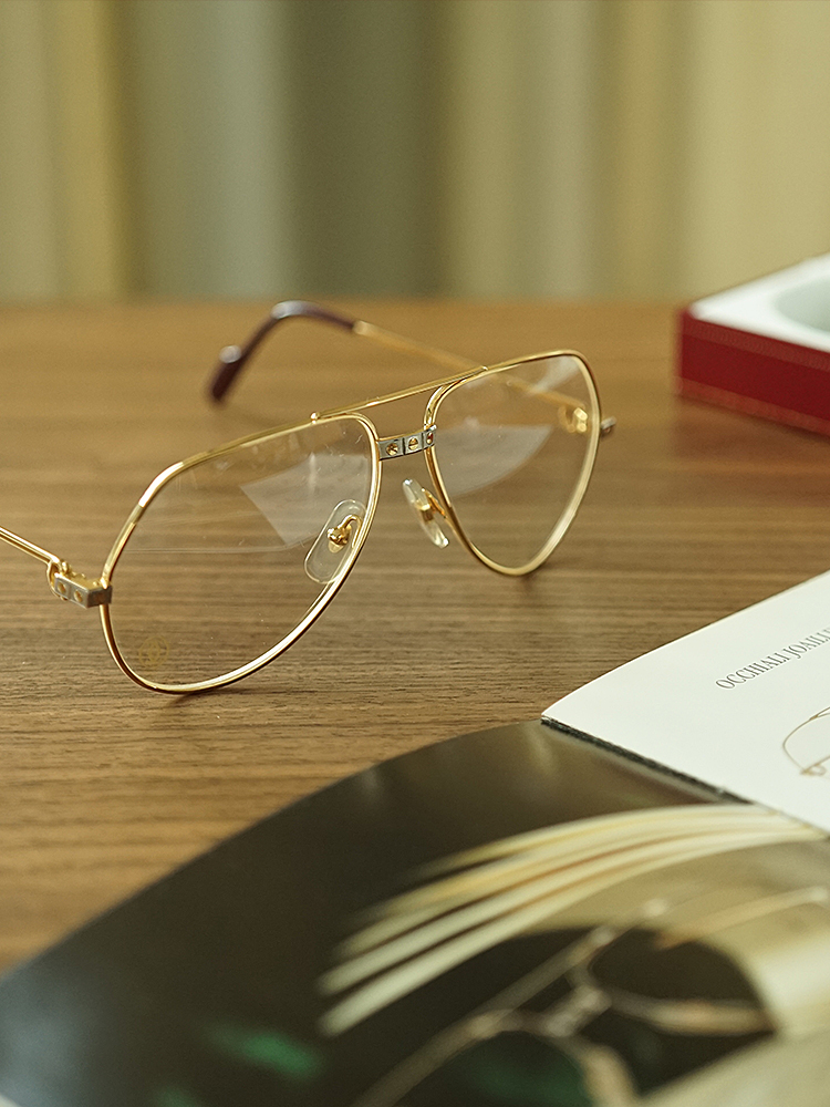 cartier glasses real gold