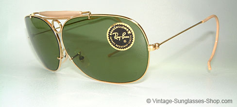Vintage Sunglasses – Product Details: Ray Ban Shooter Decot 1/30 10k Gold