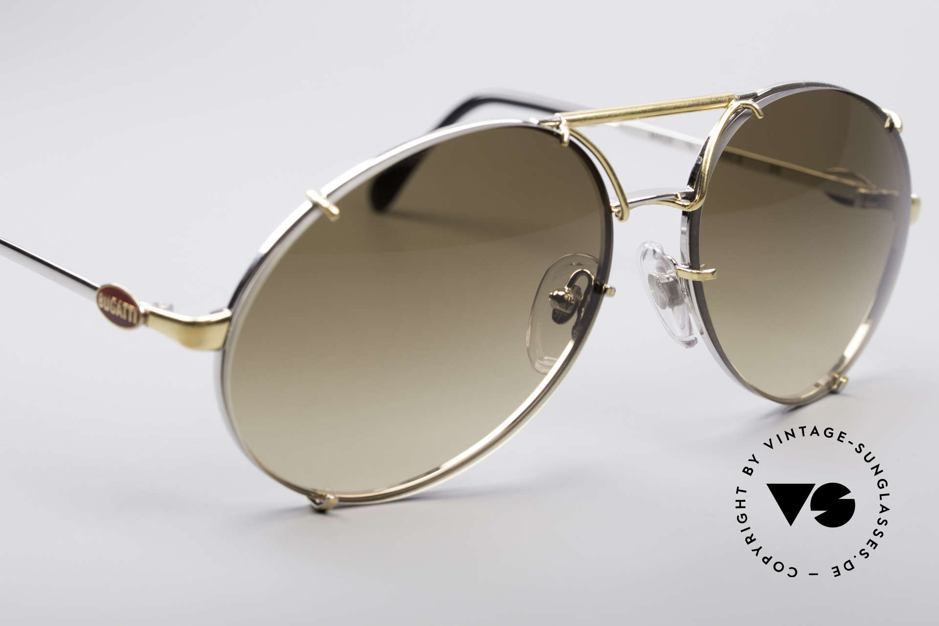 Sunglasses Bugatti 65360 80's Frame With Extra Lenses
