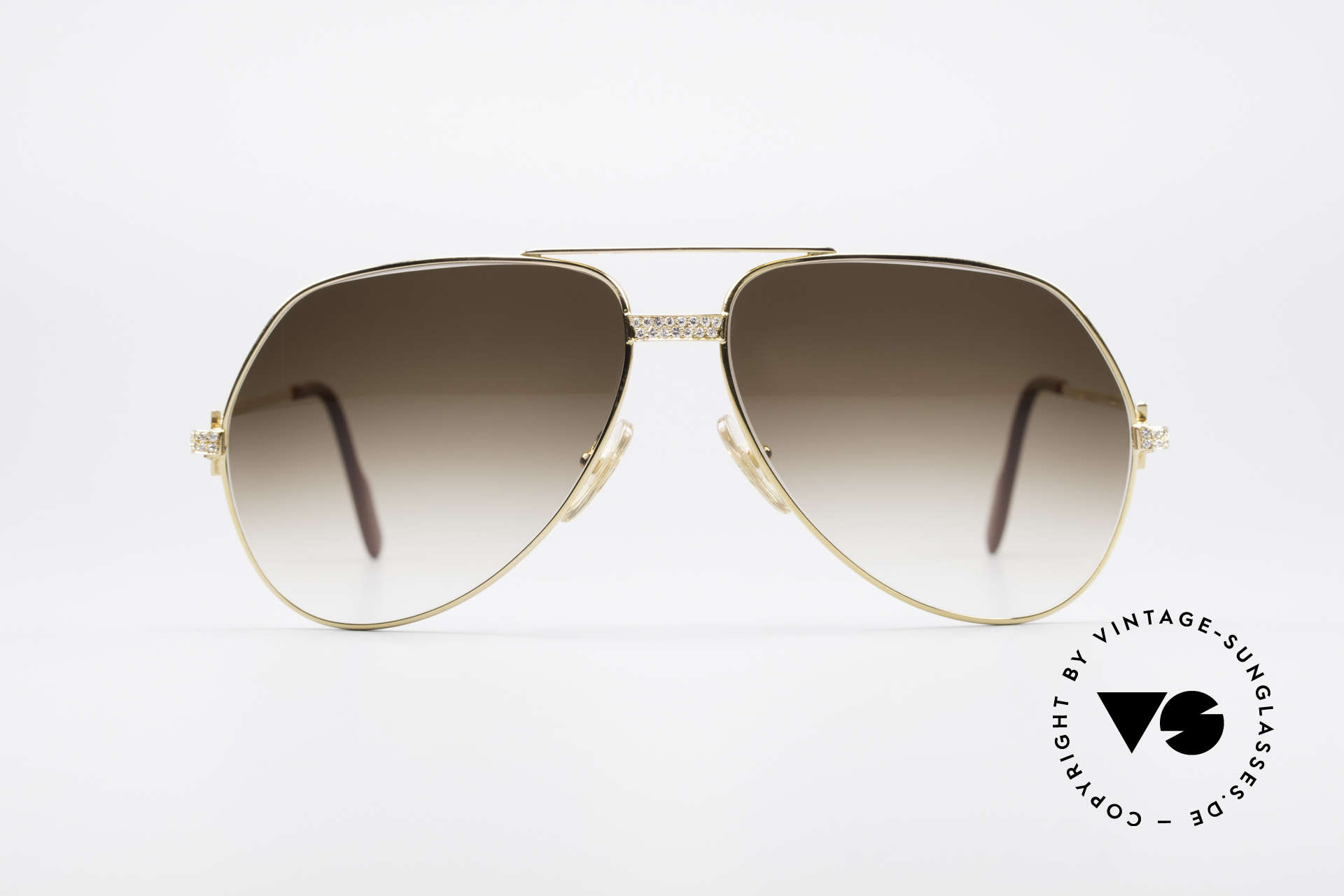 cartier gold frame sunglasses