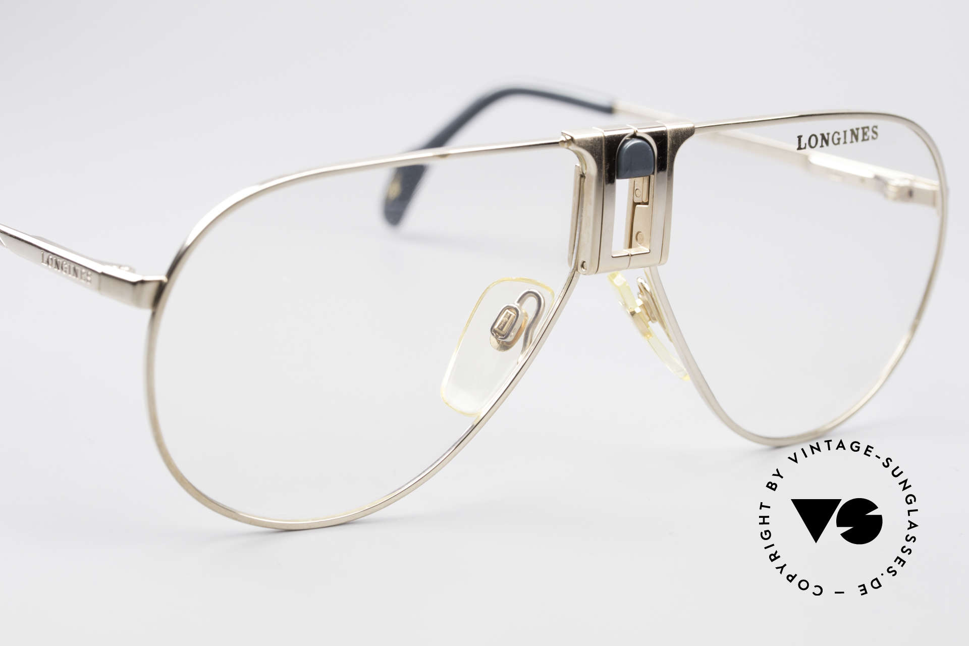 Glasses Longines 0154 1980s Aviator Eyeglasses 