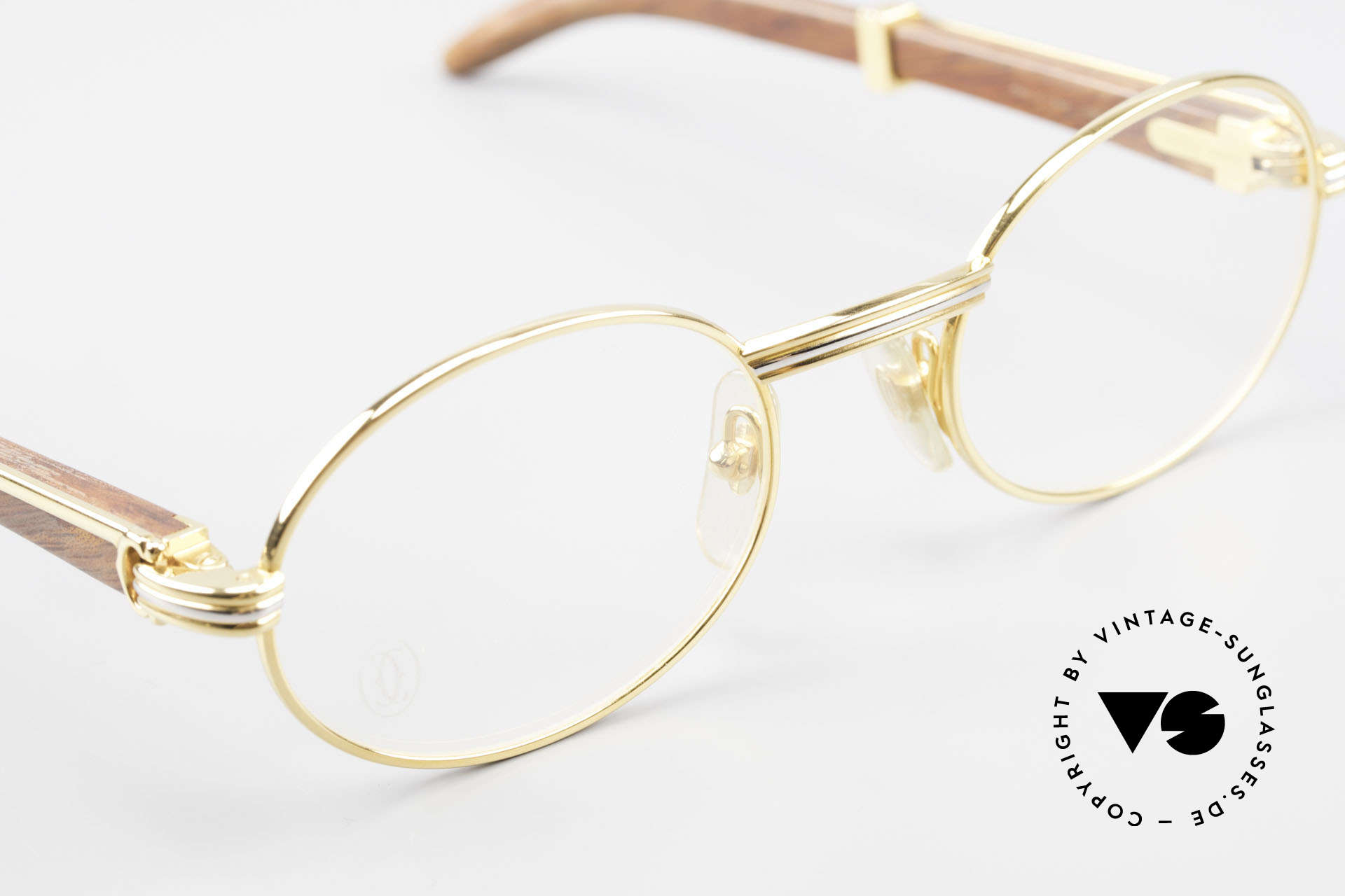 Glasses Cartier Giverny Oval Wood 