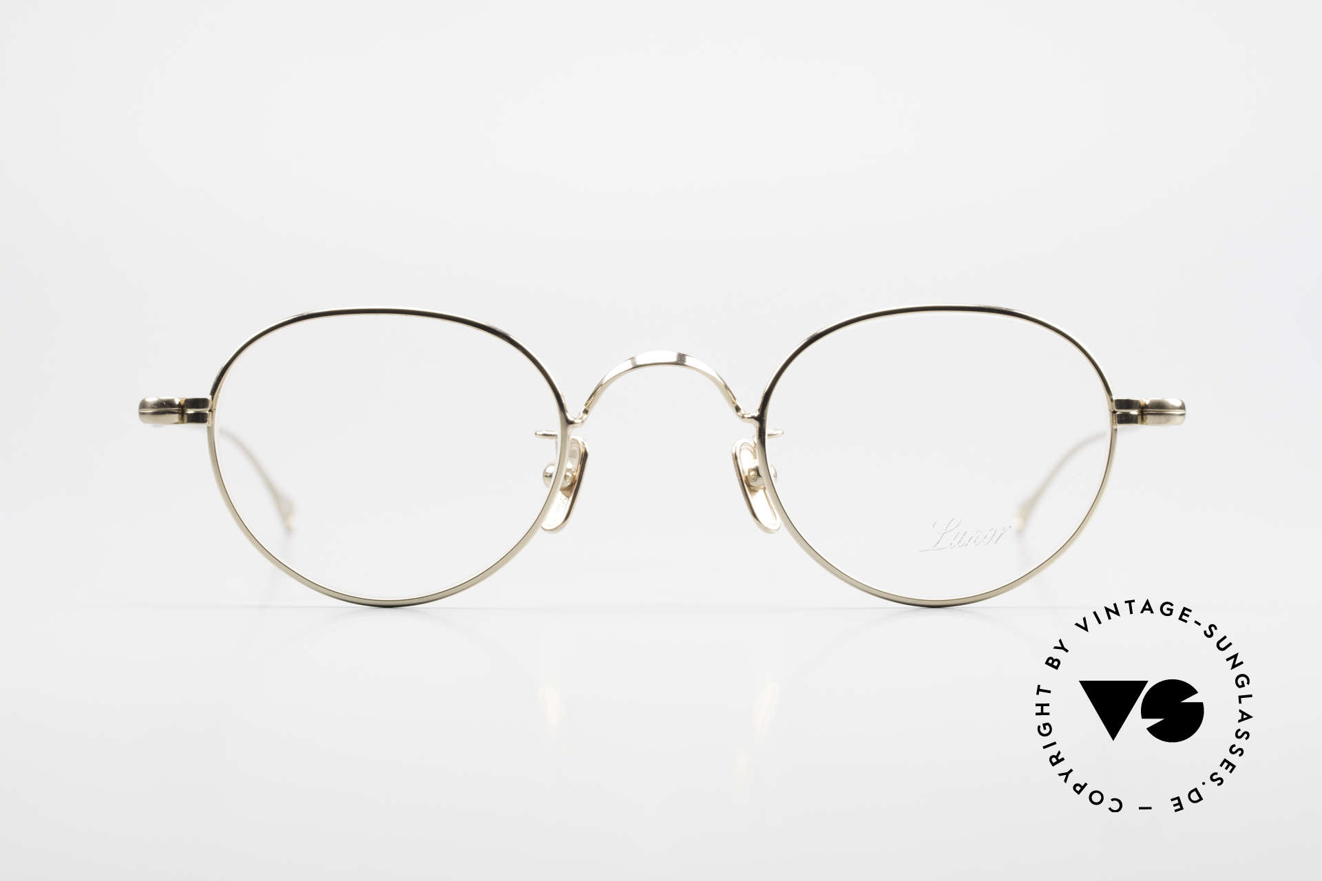 Glasses Lunor V 107 Panto Eyeglasses Gold Plated