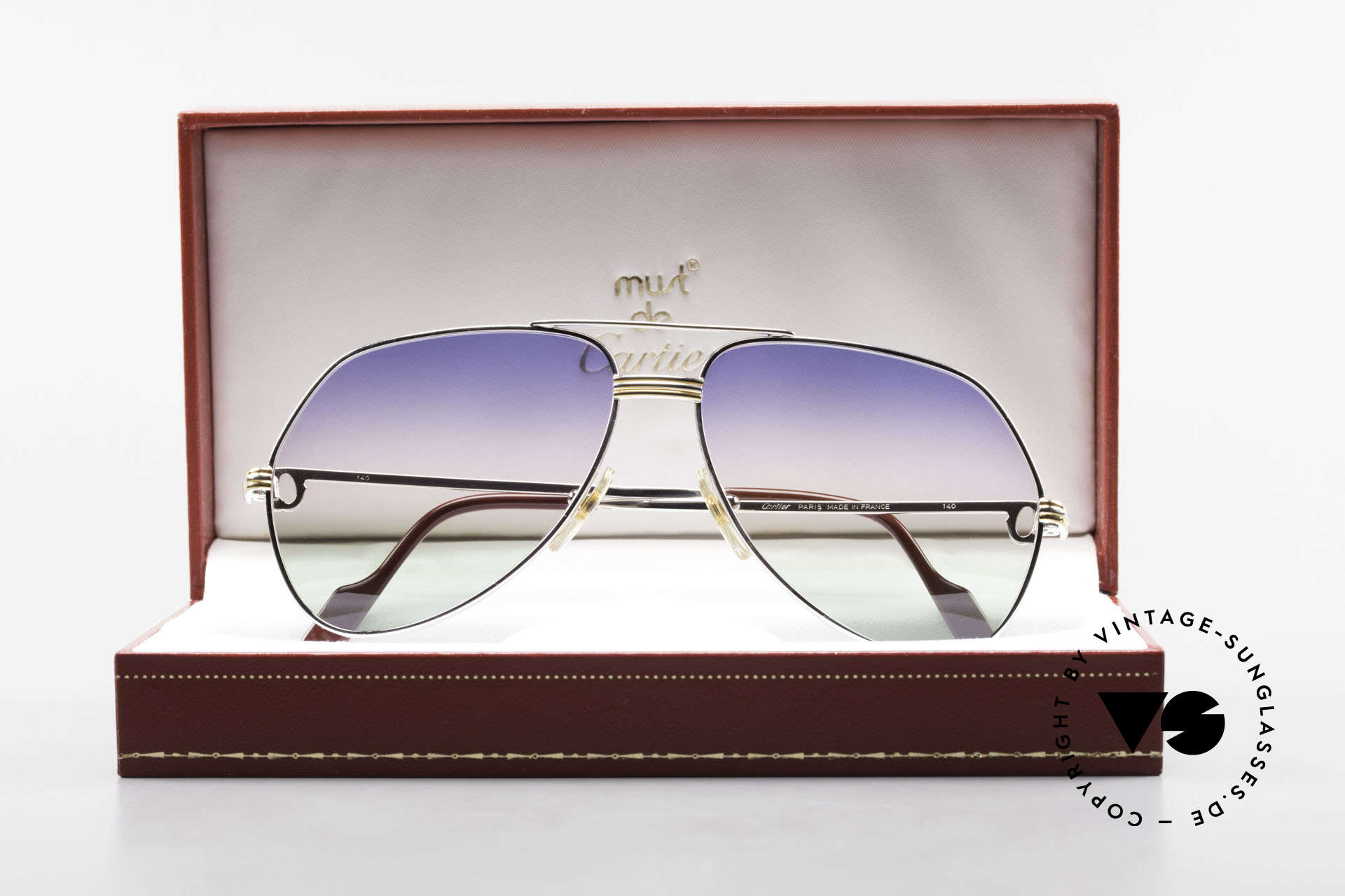 Glasses Cartier Vendome LC - M Platinum 