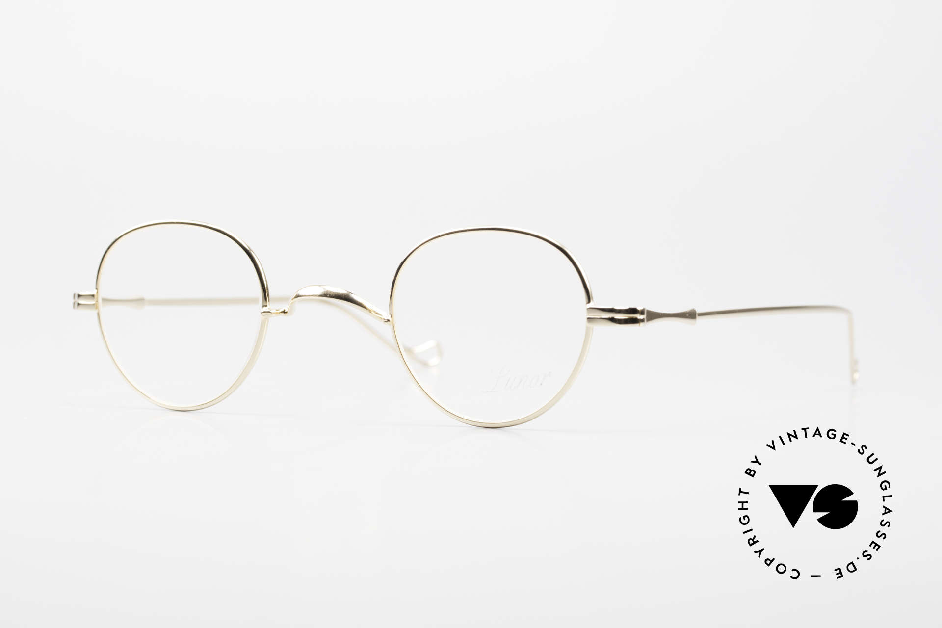 Glasses Lunor Ii 15 Old Panto Frame Gold Plated