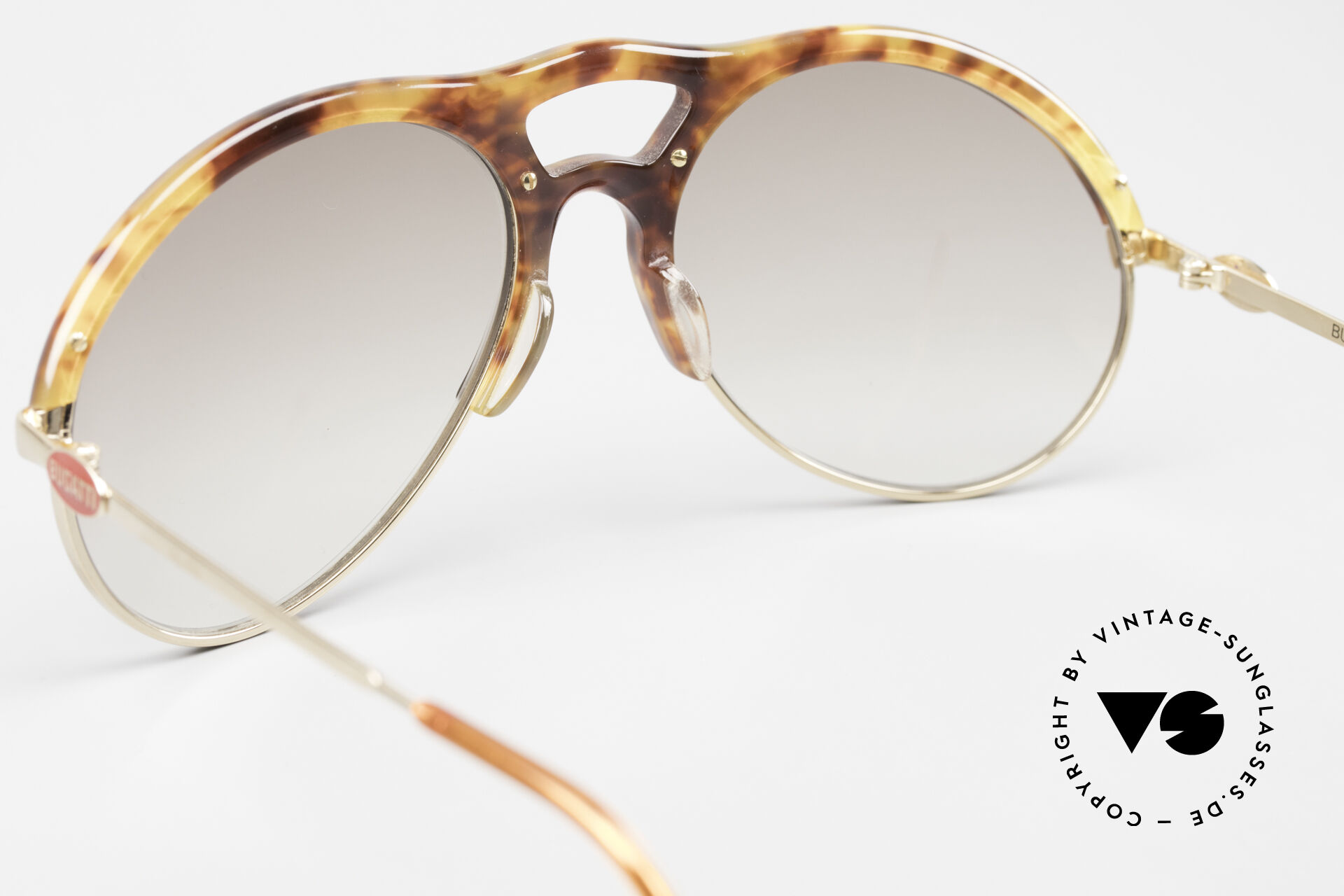 Glasses 80\'s 64900 Bugatti Optic Sunglasses Tortoise