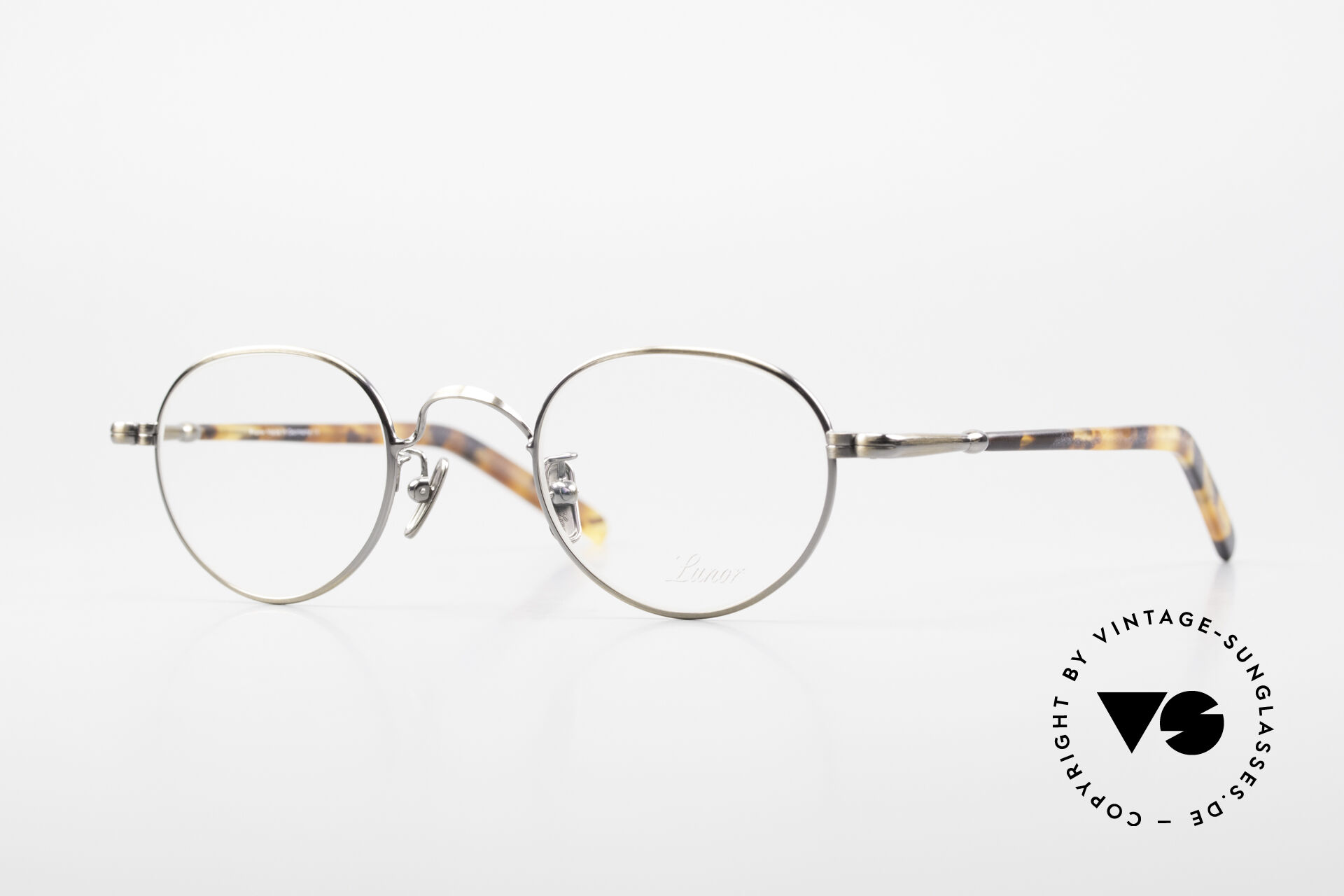 Glasses Lunor Va 107 Panto Style Antique Gold Ag
