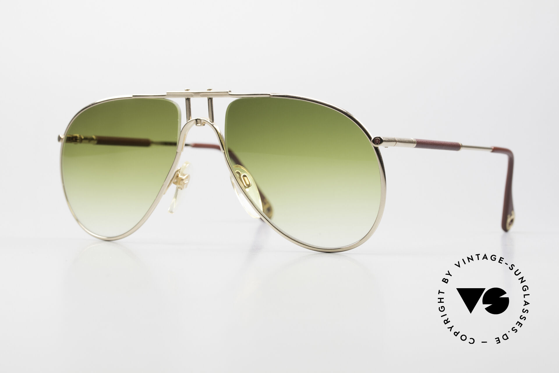 Sunglasses Aigner EA3 80's Frame Gold Plated Leather