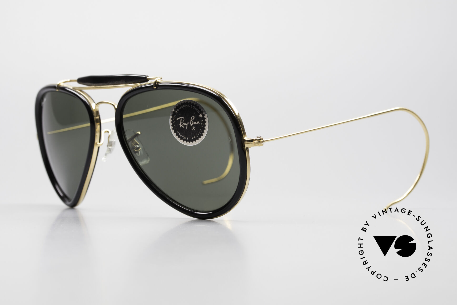 Lugar de nacimiento Notorio plataforma Sunglasses Ray Ban Traditionals Outdoorsman B&L USA Aviator Shades 80s