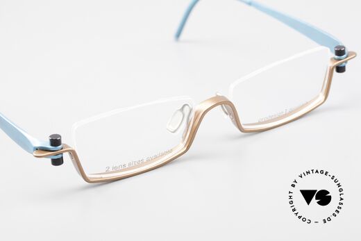 ProDesign 9903 Gail Spence Aluminium Frame, with original clear DEMO lenses and Pro Design case, Made for Men and Women