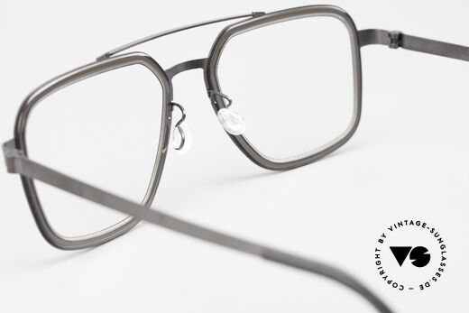 Lindberg 9743 Strip Titanium Men's Designer Eyeglasses, orig. DEMO lenses can be replaced with prescriptions, Made for Men