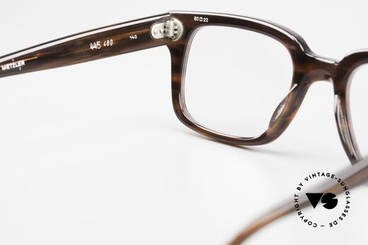 Metzler 445 80's Old School Eyeglasses, the demo lenses can be replaced with prescriptions, Made for Men