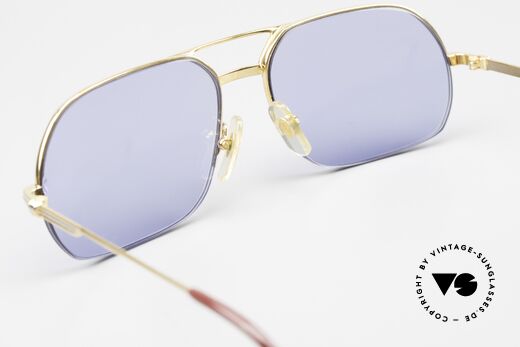 Cartier Orsay Luxury Men's Sunglasses 90'S, with new CR39 UV400 lenses in solid blue; 100% UV, Made for Men
