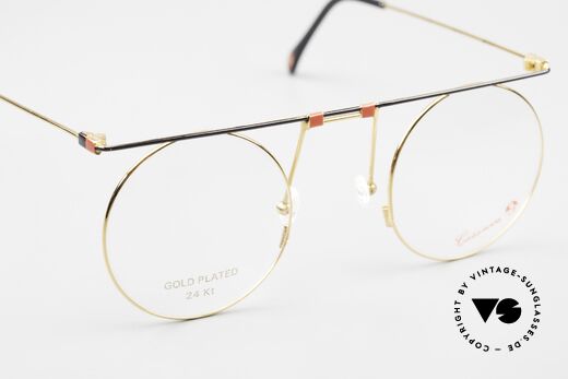 Casanova MTC 7 24kt Gold-Plated Art Frame, DEMO lenses can be replaced as required (varifocal), Made for Men and Women