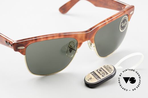 Ray Ban Wayfarer Max II Old B&L USA Sunglasses, B&L Wayfarer Max, 54mm, W1273, gold-havana, G15, Made for Men