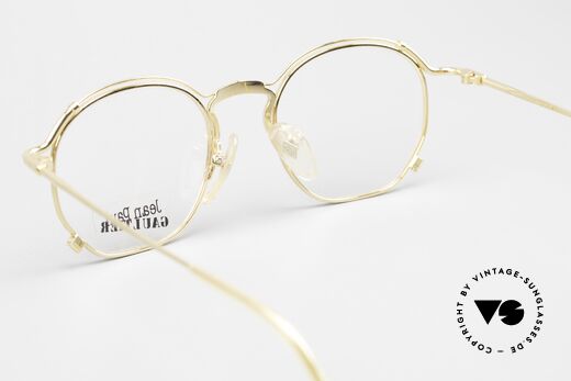 Jean Paul Gaultier 55-2171 Gold Plated Designer Frame, frame is made for lenses of any kind (optical / sun), Made for Men and Women