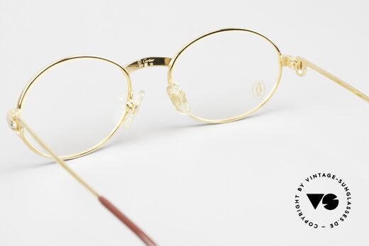 Cartier Saint Honore - S 22ct Gold-Plated Eyeglasses, still with the orig. Cartier demo lenses: collector's item, Made for Men and Women