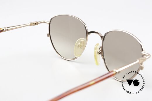 Jean Paul Gaultier 57-2276 90's Vintage Sunglasses, bronze/copper frame with brown-gradient lenses, Made for Men and Women