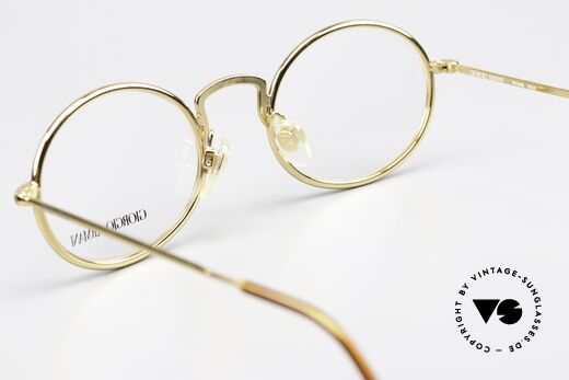 Giorgio Armani 156 Oval Eyeglasses From 1991, frame fits optical lenses or sun lenses optionally, Made for Men and Women
