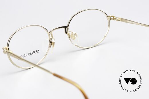 Giorgio Armani 244 Gold Plated Vintage Frame, gold-plated frame (size 50/22) fits lenses of any kind, Made for Men and Women