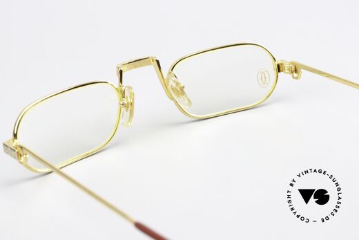 Cartier Demi Lune Santos - M Best-Selling Size In 1987, NO RETRO specs; an approx. 35 years old Cartier ORIGINAL, Made for Men and Women