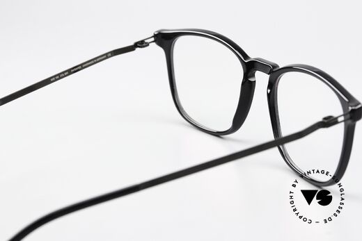 Mykita Haldur Unisex Specs Classic Black, innovative flexible frame construction: one size fits all, Made for Men and Women