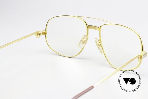 Cartier Romance Santos - M 1980's Luxury Frame 22ct, NO RETRO eyewear; a rare 35 years old vintage ORIGINAL!, Made for Men and Women