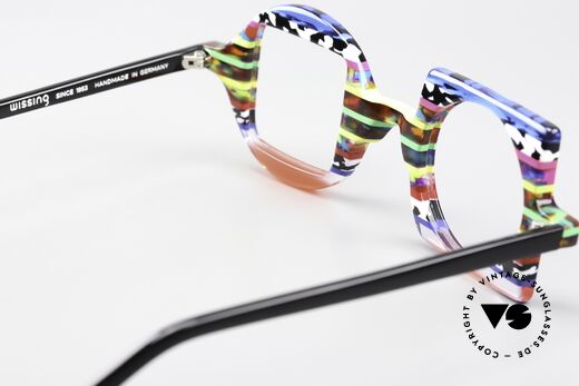 Wissing 2854 Crazy Colorful Eyeglasses, characteristic, unmistakable, unique, Wissing, Made for Men and Women