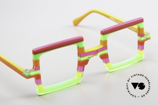 Wissing 3273 Crazy Colorful Specs Square, characteristic, unmistakable, unique, Wissing, Made for Men and Women