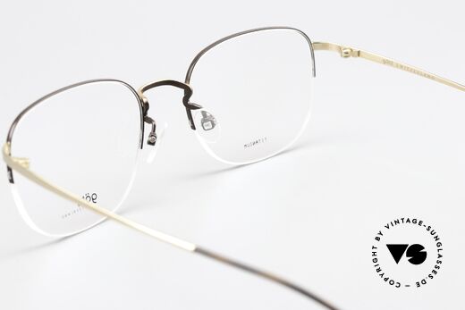 Götti Averi Semi Rimless Titan Frame, the orig. DEMO lenses can be exchanged as desired, Made for Men and Women