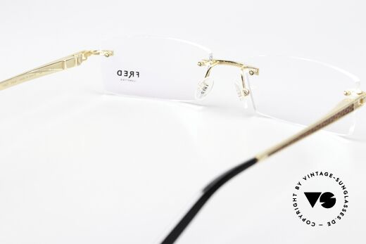 Fred Jamaique F4 Rimless Luxury Eyewear, thus suitable for progressive lenses, if min. 28mm height, Made for Men