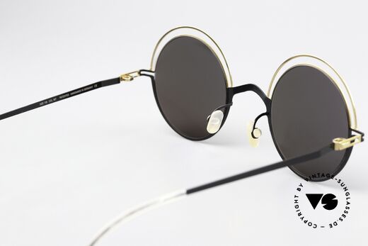 Mykita Bueno Round Designer Sunglasses, innovative flexible frame construction: one size fits all, Made for Men and Women