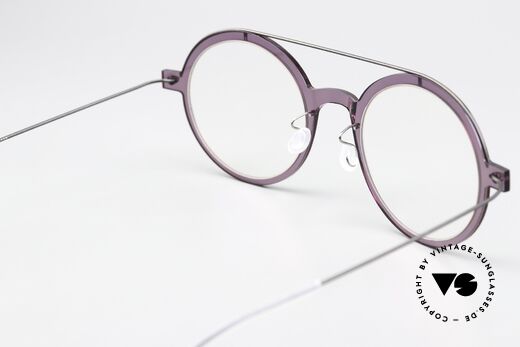 Lindberg 6543 NOW Light Purple Frame Front, unworn designer piece with original Lindberg case, Made for Women