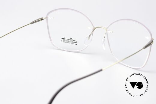 Silhouette 5500 Titan Specs Feminine Shape, really great coloring in delicate lilac / gold / titan, Made for Women