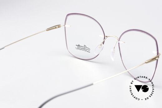 Silhouette 5500 Ladies Frame Purple Rose, delightful frame coloring with purple and rosé gold, Made for Women