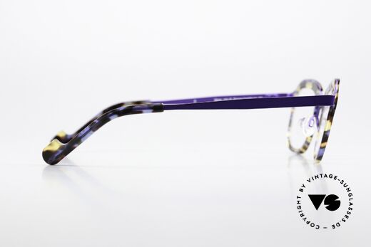 Theo Belgium Vic Ladies Frame Purple Havana, metal frame can be glazed with lenses of any kind, Made for Women