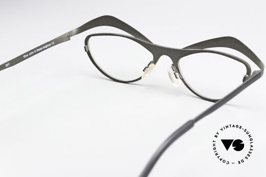 Theo Belgium Nivo Crazy Ladies Eyeglasses, lens height 29mm = barely for sliding vision, Made for Women