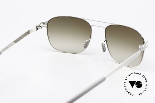 Mykita Paco Men's Sunglasses Shiny Silver, sun lenses (100% UV) can be replaced with prescriptions, Made for Men