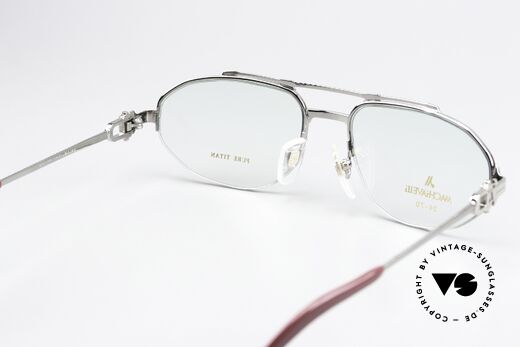 Machiavelli 24-70 80's Frame Platinum Plated, unworn 80's single item with orig. Machiavelli case, Made for Men