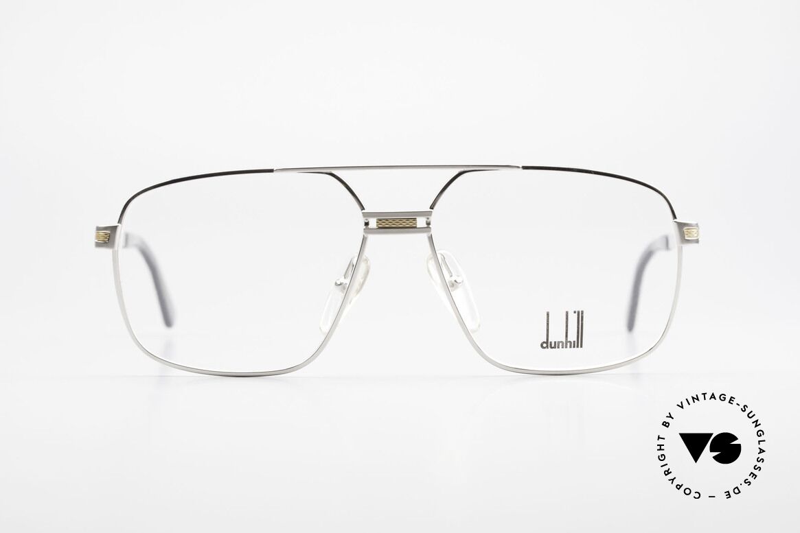 Dunhill 6134 Platinum Plated 90's Frame, platinum-plated frame with a gold-plated decor, Made for Men