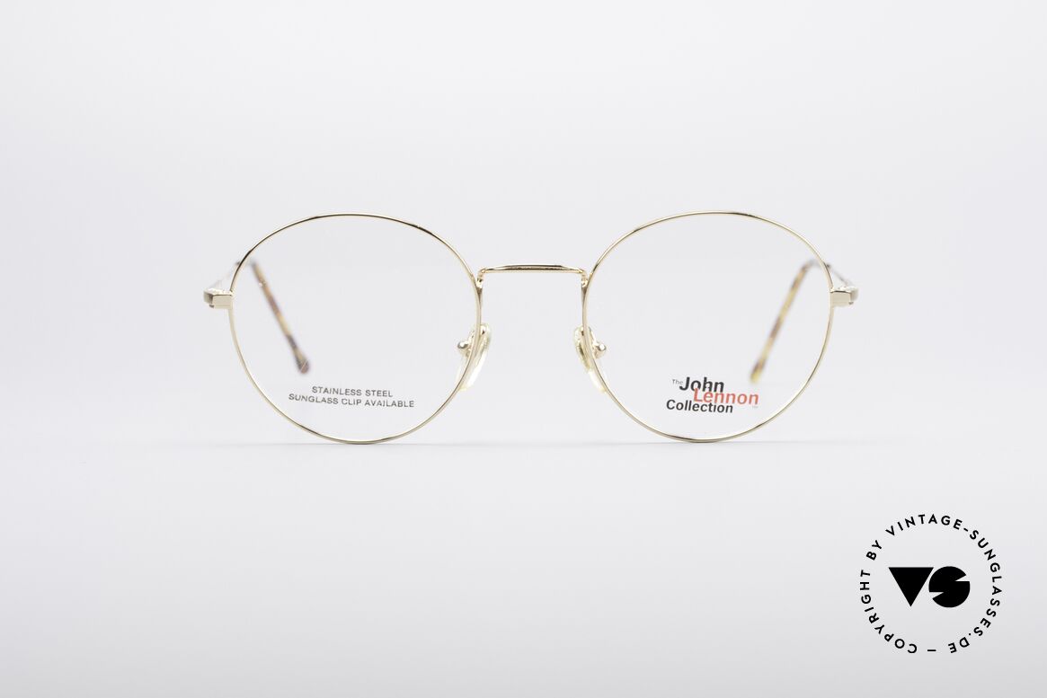 John Lennon - Steel And Glass Round Vintage Frame, vintage glasses of the original 'John Lennon Collection', Made for Men