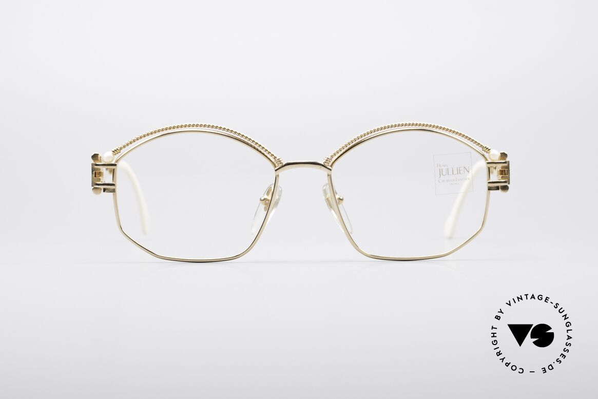 Henry Jullien Cizeta Jewellery Gold Frame, vintage Henry Jullien Cizeta High Jewellery eyeglasses, Made for Women