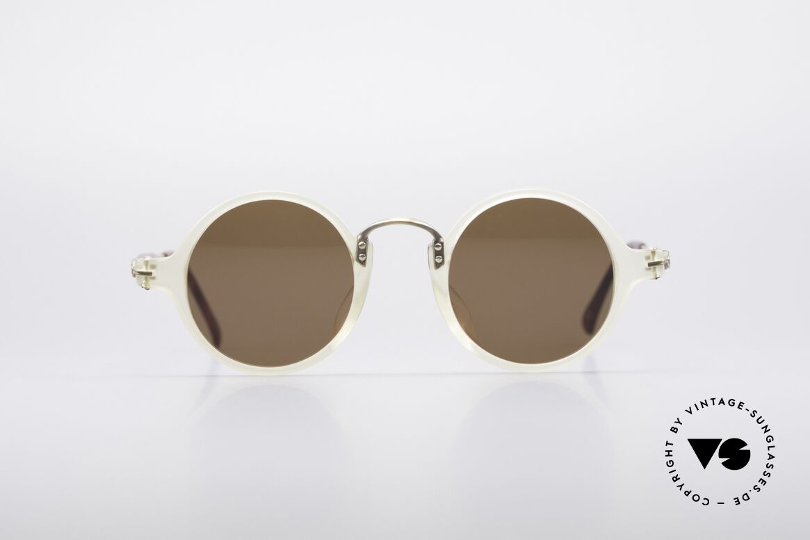 Matsuda 2818 Round 90's Sunglasses, 90's vintage designer sunglasses by Matsuda, Japan, Made for Men and Women