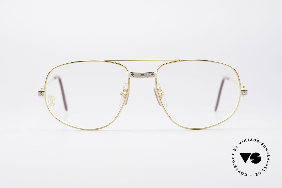 Cartier Romance Santos - L Luxury Frame, vintage Cartier eyeglasses; model ROMANCE SANTOS, Made for Men