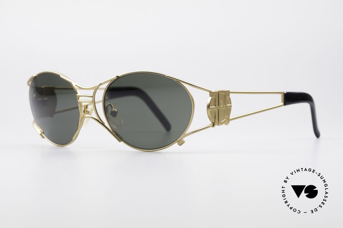 Jean Paul Gaultier 58-6101 90's Steampunk Sunglasses, often called as "steampunk sunglasses" in these days, Made for Men and Women