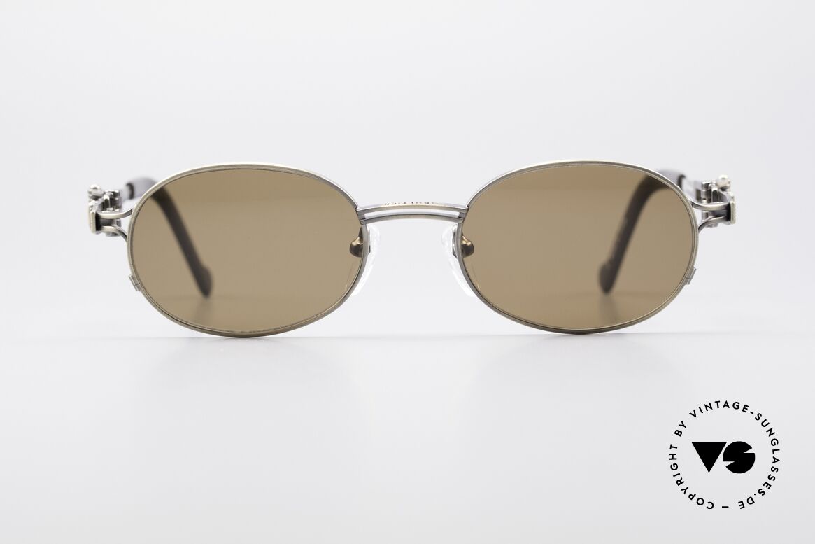 Jean Paul Gaultier 56-0020 Oval Belt Buckle Sunglasses, vintage Jean Paul Gaultier sunglasses from 1996, Made for Men