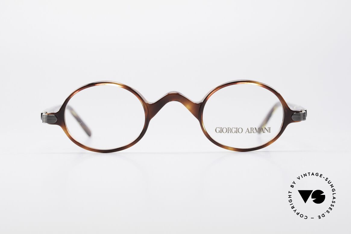 Giorgio Armani 2045 Small Round 90's Eyeglasses, vintage designer eyeglass-frame by Giorgio Armani, Made for Men and Women