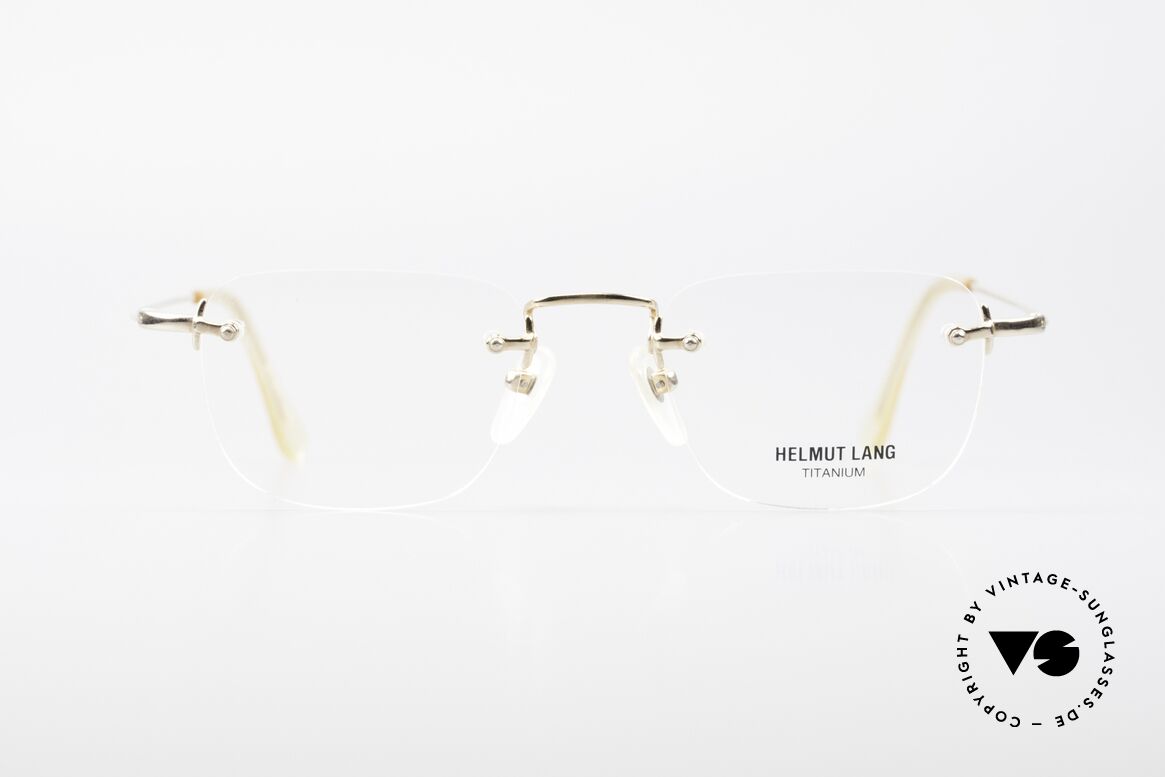 Helmut Lang VHL54A Rimless Titanium Eyeglasses, HELMUT LANG vintage Designer Titanium eyeglasses, Made for Men