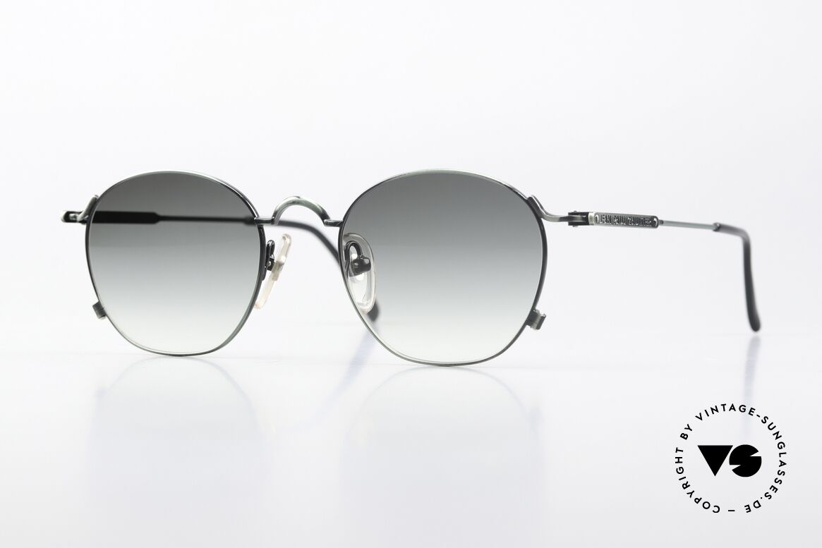 Jean Paul Gaultier 55-0171 90's Panto Designer Shades, panto metal frame; lightweight & very comfortable, Made for Men