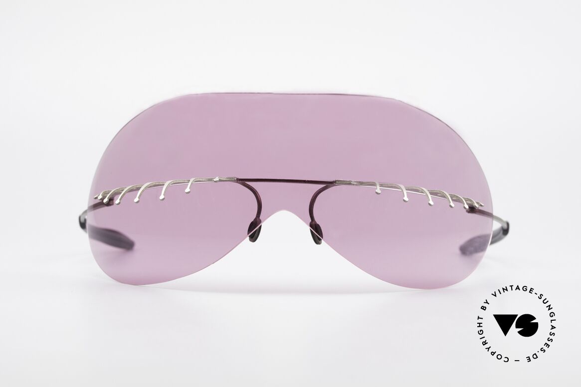 Theo Belgium Satisfashion 131 Sunglasses With Eyelashes, THEO shades of the SATISFASHION series from 2001, Made for Women